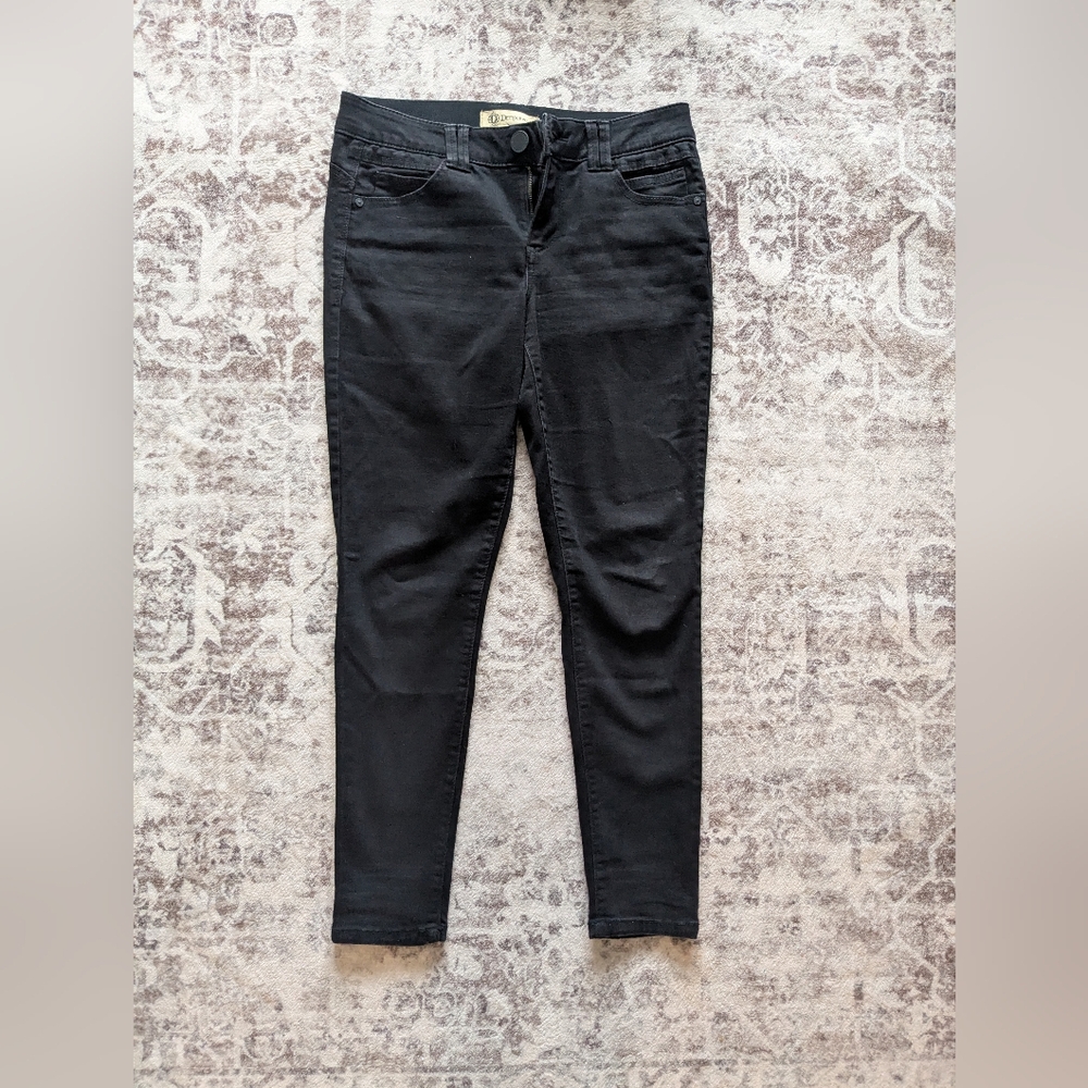 Democracy Jeans Size 6 Womens Black Ab Technology Mid Rise Stretch Skinny Leg